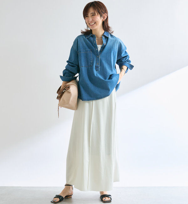  「【MONN.:.(モン)】デニムプルオーバー」|シャツ・ブラウス|