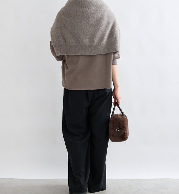  「【ウォッシャブル】【シーズンレスで使える】タックワイドスラックス」|チノ|