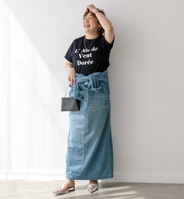  「【MONN&times;Yoshiiiiii】デニムシャツワンピース」|ワンピース|