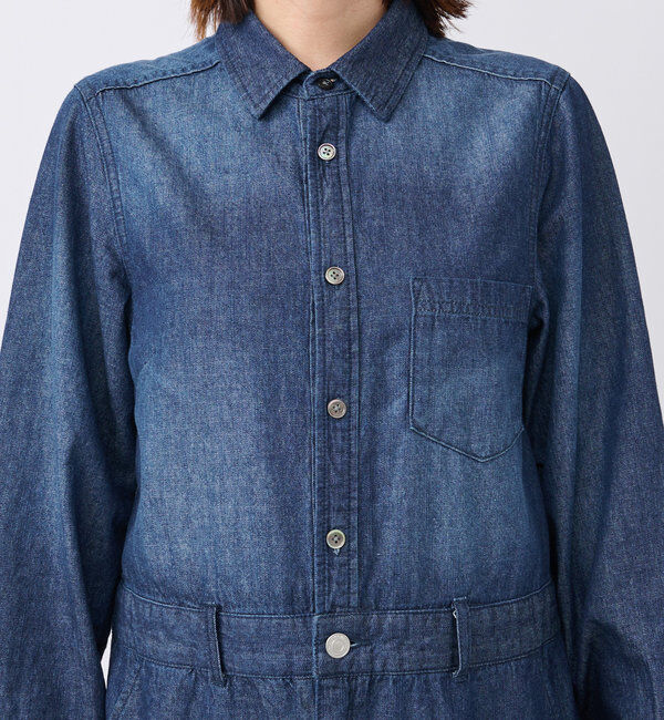  「【MONN&times;Yoshiiiiii】デニムシャツワンピース」|ワンピース|