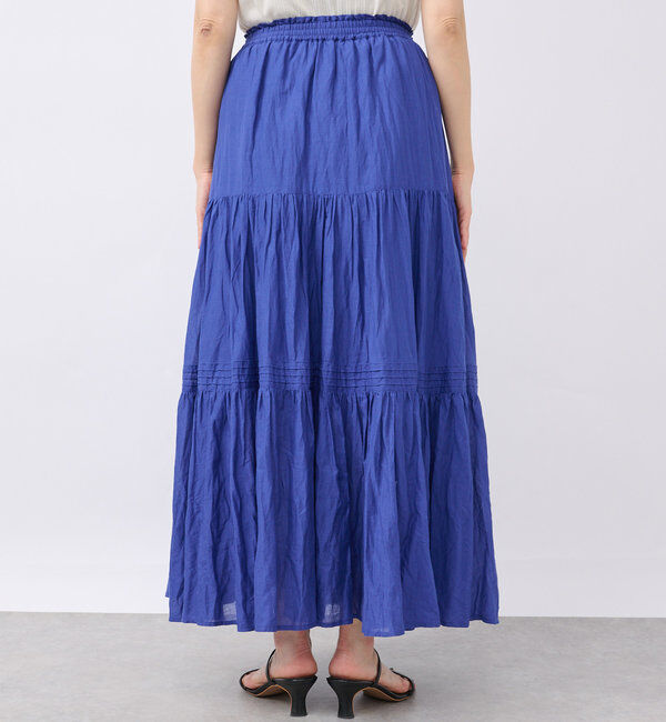  「【名品リバイバル/5色展開】コットンワッシャープリーツスカート」|スカート|