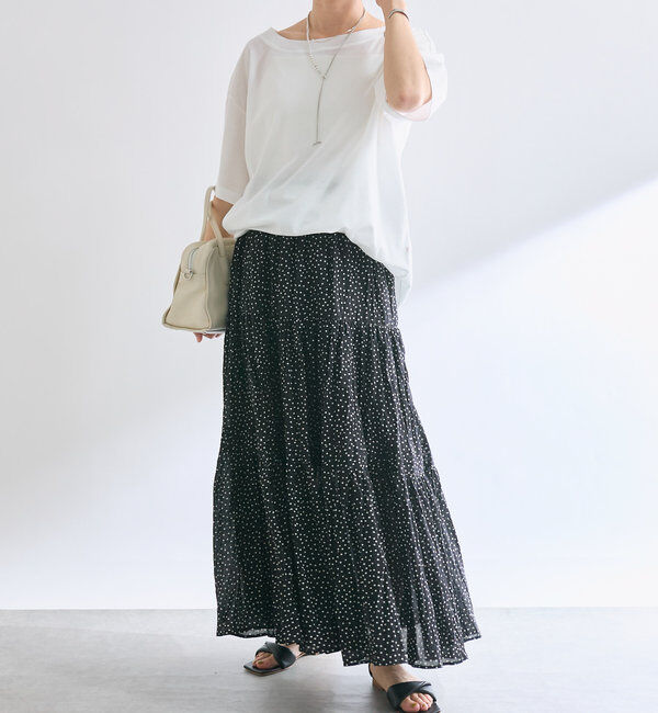  「【名品リバイバル/5色展開】コットンワッシャープリーツスカート」|スカート|