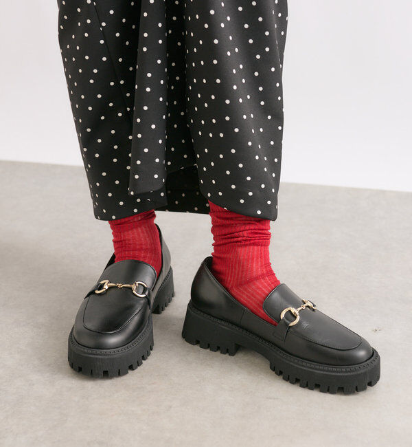  「【足元のポイントに】ボリュームビットローファー」|その他|