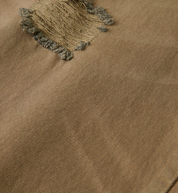  「【MONN.:.(モン)】ハイライズダメージDENIM」|デニム|