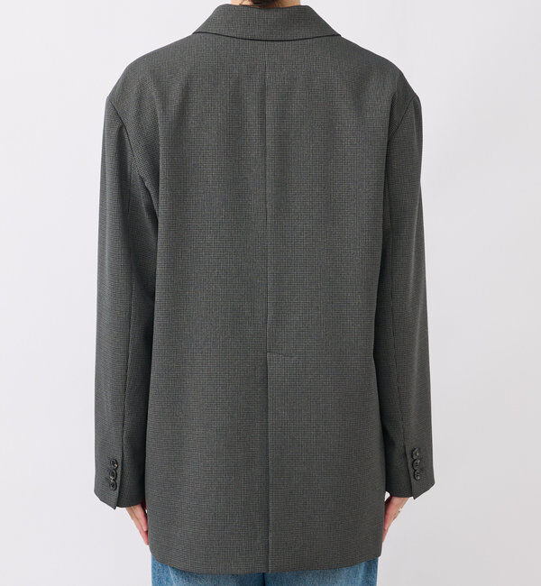  「【ゆったり着やすい】ウールライクピークドラペルジャケット」|テーラードジャケット|