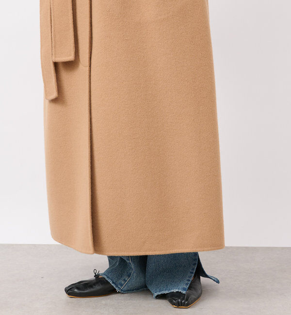  「【サッと羽織れる】ウールリバーステンカラーコート」|その他|