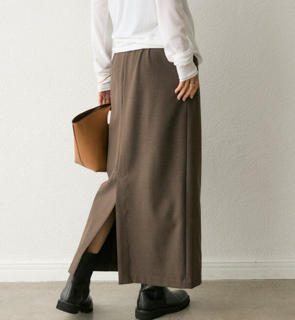  「【オンオフ着れる】ウォームギャザータイトスカート」|スカート|