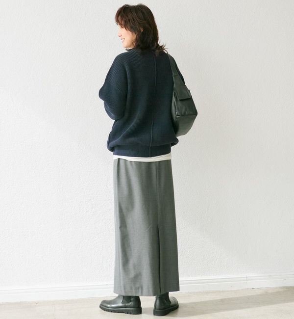  「【オンオフ着れる】ウォームギャザータイトスカート」|スカート|