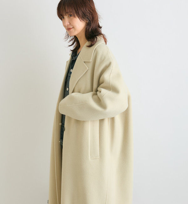  「【軽やかに着れる】リバーロングテーラーコート」|その他|
