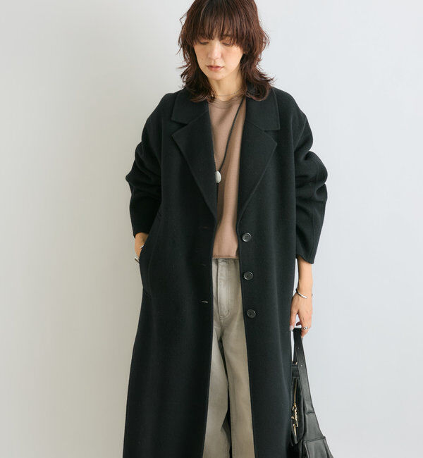  「【軽やかに着れる】リバーロングテーラーコート」|その他|