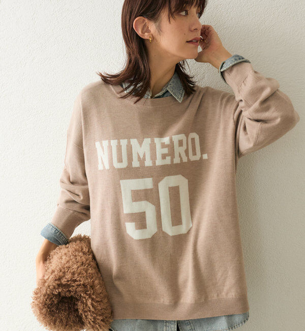  「【Yoshiiiiiiコラボカラー登場！】フットボールロゴニット」|ニット・セーター|