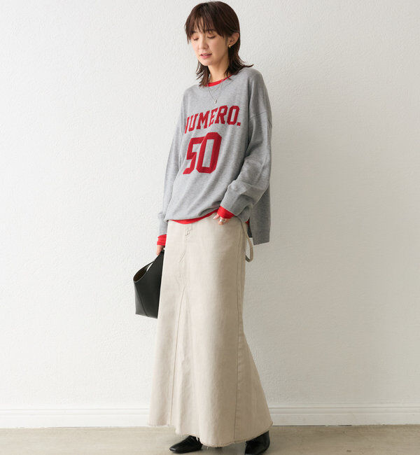  「【Yoshiiiiiiコラボカラー登場！】フットボールロゴニット」|ニット・セーター|