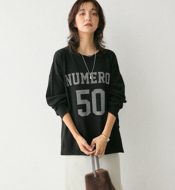  「【Yoshiiiiiiコラボカラー登場！】フットボールロゴニット」|ニット・セーター|