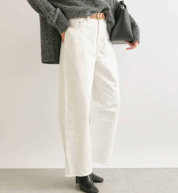  「【MONN.:.(モン)】neat wide DENIM」|デニム|