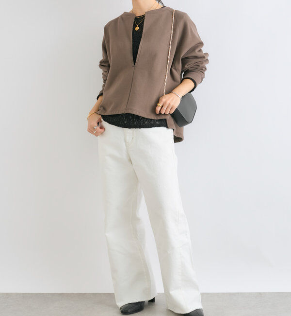  「【MONN.:.(モン)】neat wide DENIM」|デニム|