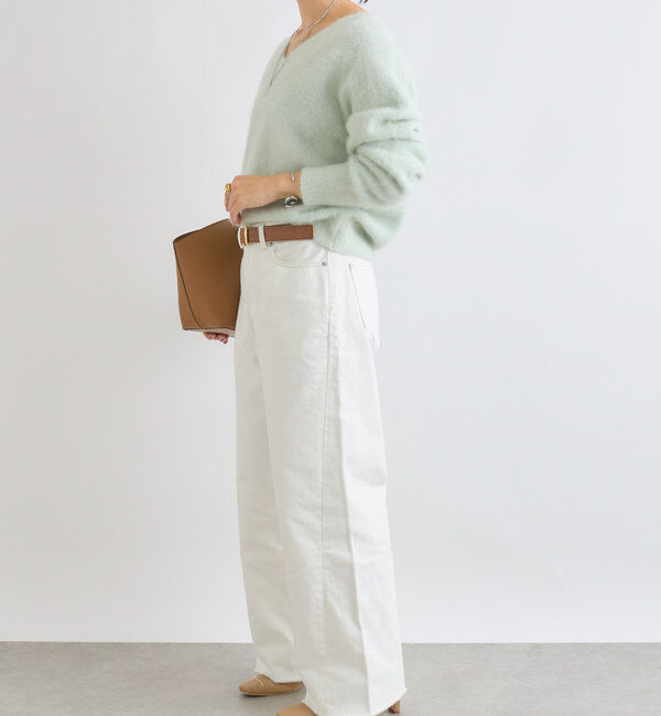  「【MONN.:.(モン)】neat wide DENIM」|デニム|