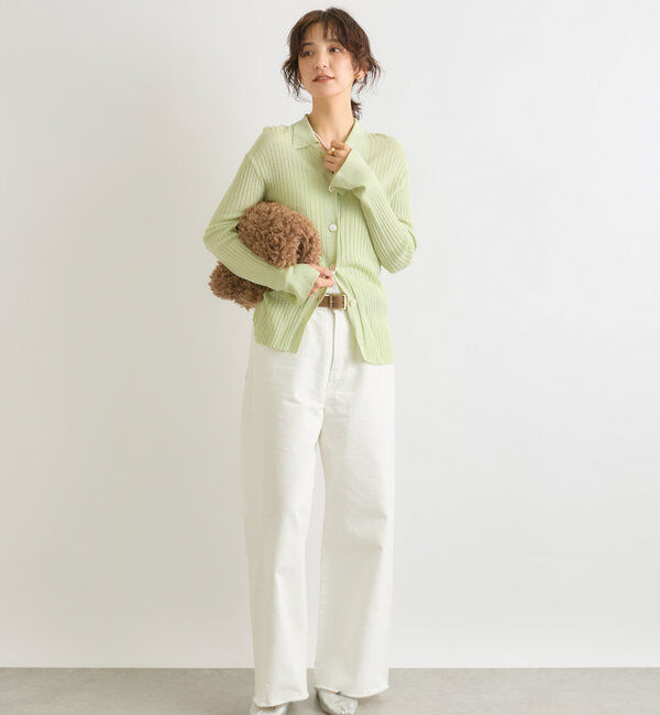  「【MONN.:.(モン)】neat wide DENIM」|デニム|