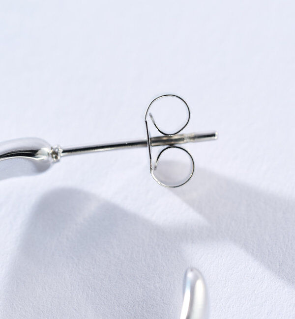 「スレンレス/金アレ対応【R.good(アールドットグッド)】bentフープピアス」|ピアス|