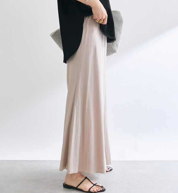  「【セットアップ可】ガーメントダイバイヤススカート」|スカート|