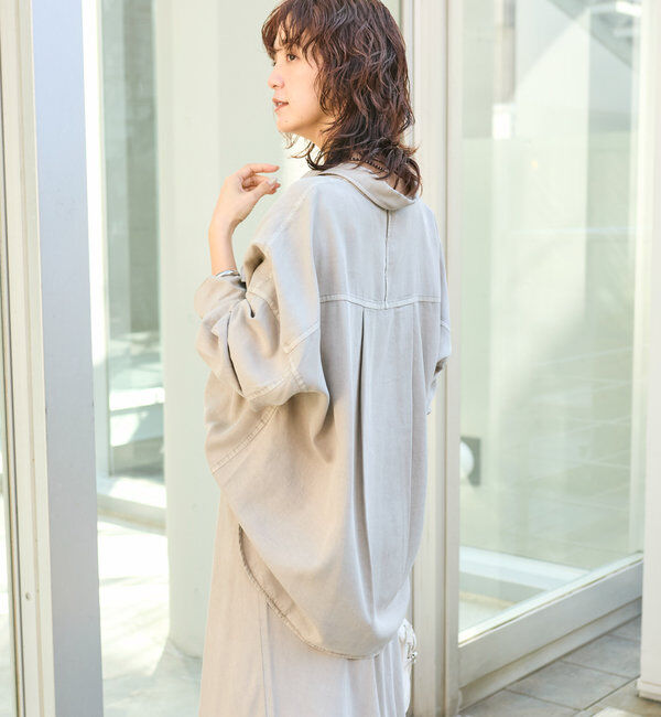  「【セットアップ可】ガーメントダイワイドシャツ」|シャツ・ブラウス|