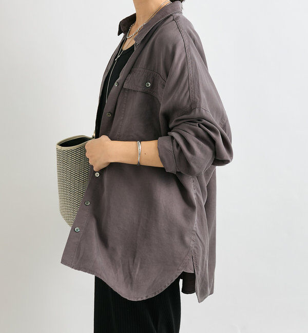  「【セットアップ可】ガーメントダイワイドシャツ」|シャツ・ブラウス|