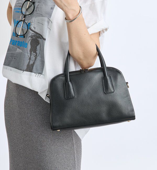  「【キレイめにもカジュアルにも】レザーボストン」|トートバッグ|