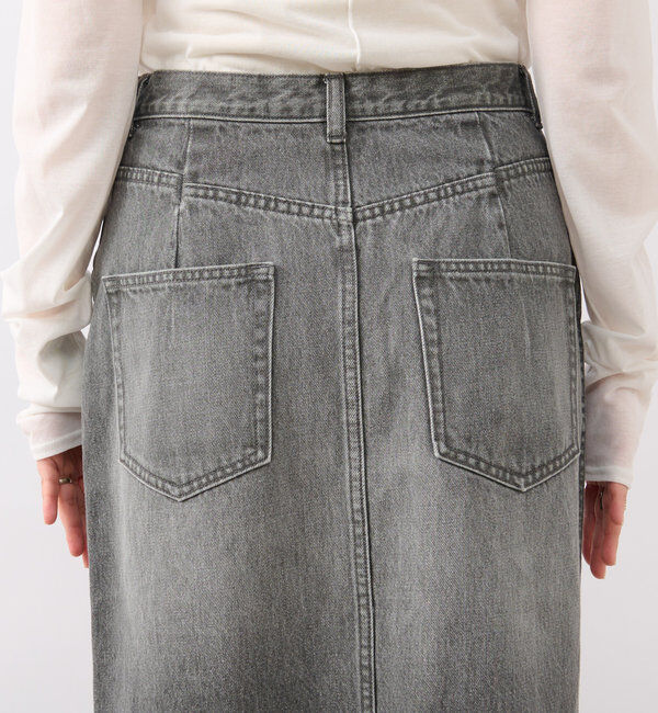  「【MONN.:. （モン）】halfwayデニムスカート」|スカート|