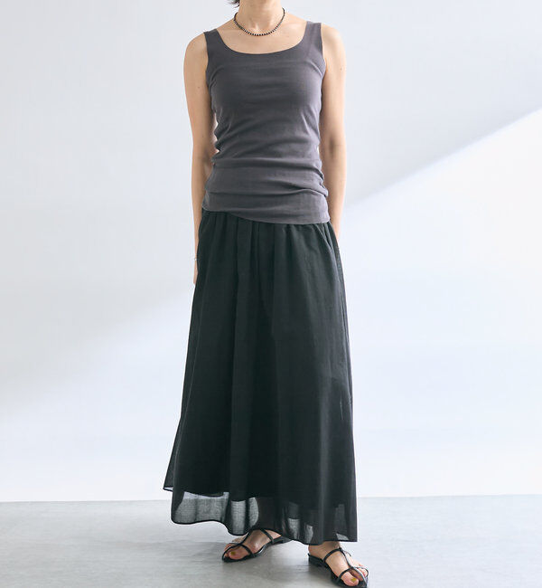  「【RIVE DROITE 名品インナー】シームレスタンク」|キャミソール|