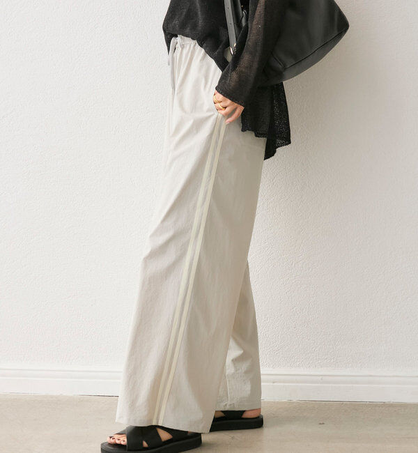  「【撥水/ウォッシャブル】イージートラックパンツ」|チノ|