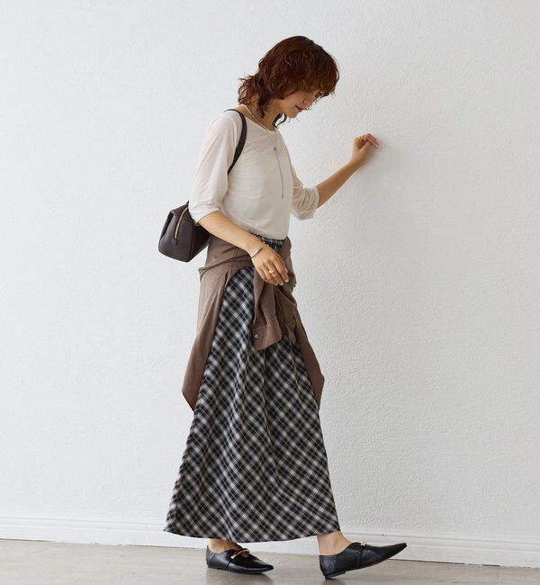  「【こなれ感抜群】シアーベロア5分袖Tee」|Tシャツ・カットソー|