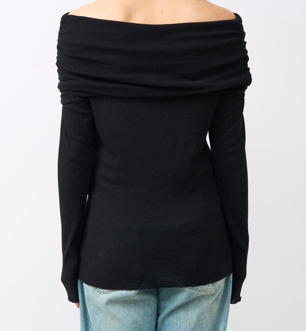  「【女性らしい抜け感】シアーテレコオフショルカットソー」|Tシャツ・カットソー|