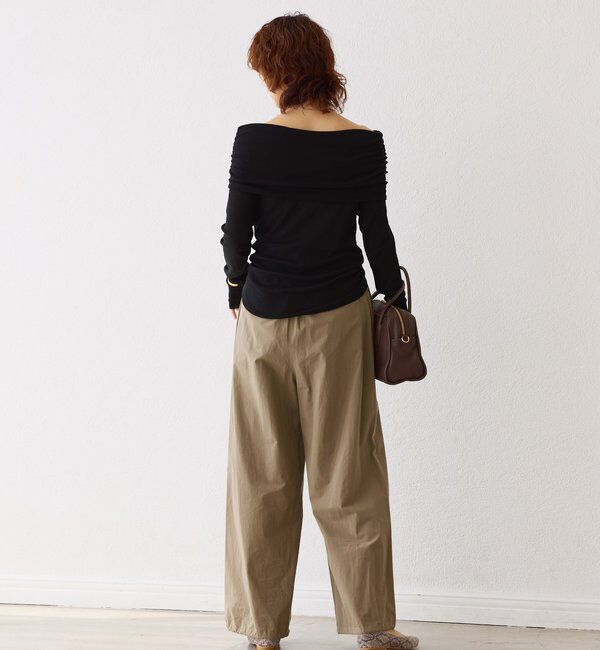  「【女性らしい抜け感】シアーテレコオフショルカットソー」|Tシャツ・カットソー|