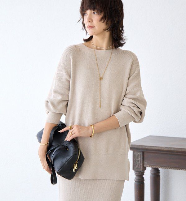  「予約【上品な輝き】ラメモール2WAYカーデ」|ニット・セーター|