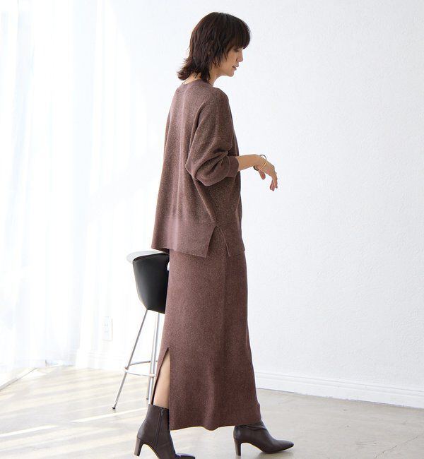  「予約【上品な輝き】ラメモール2WAYカーデ」|ニット・セーター|