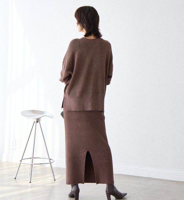  「予約【上品な輝き】ラメモール2WAYカーデ」|ニット・セーター|