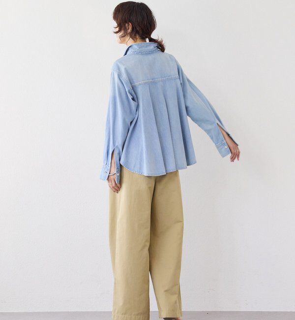  「予約【RIMH（リムエイチ）】バックフレアショートシャツ」|シャツ・ブラウス|