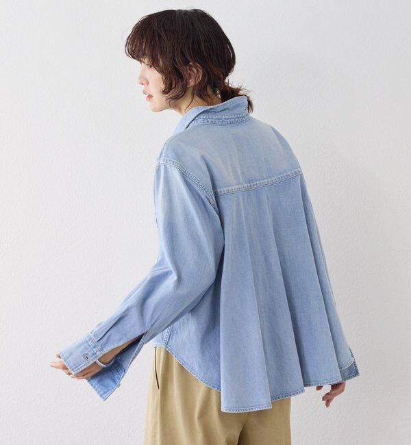  「予約【RIMH（リムエイチ）】バックフレアショートシャツ」|シャツ・ブラウス|