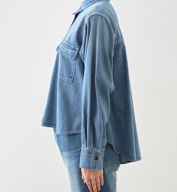  「予約【RIMH（リムエイチ）】バックフレアショートシャツ」|シャツ・ブラウス|