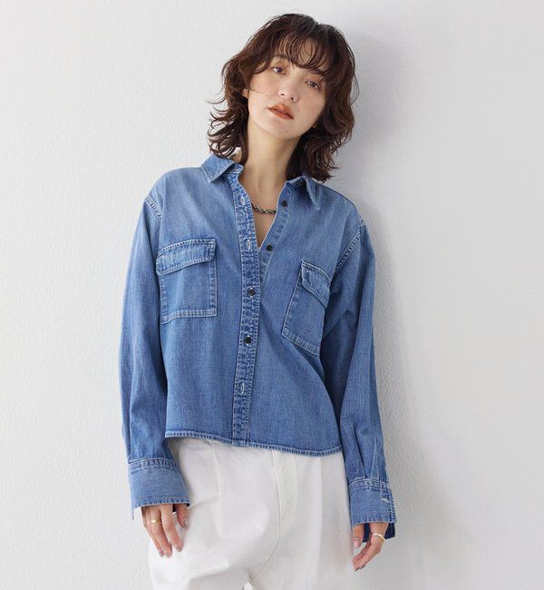  「予約【RIMH（リムエイチ）】バックフレアショートシャツ」|シャツ・ブラウス|