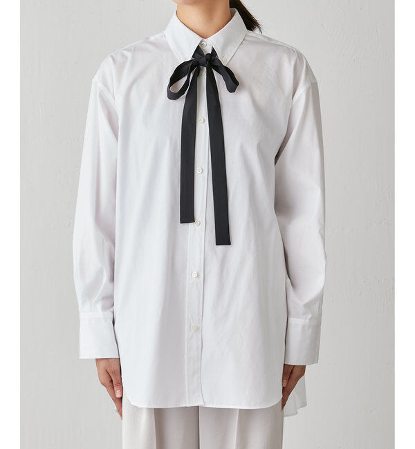  「タイ付きブロードシャツ」|シャツ・ブラウス|