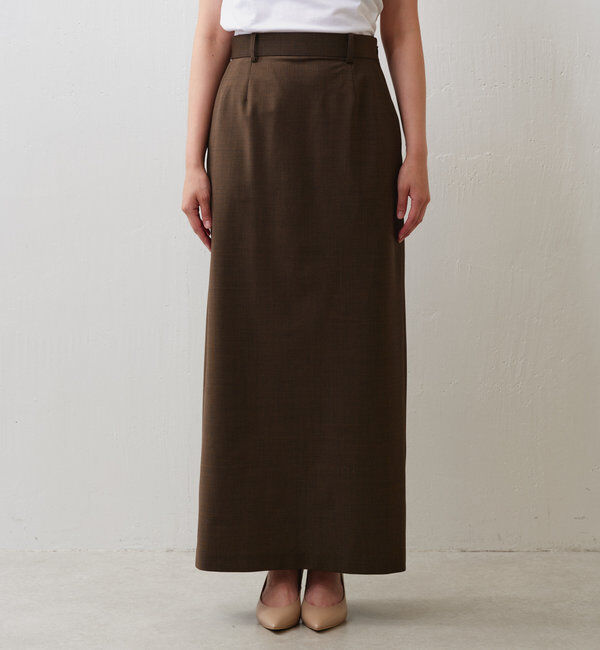  「【セットアップ対応】梳毛タイトスカート」|スカート|