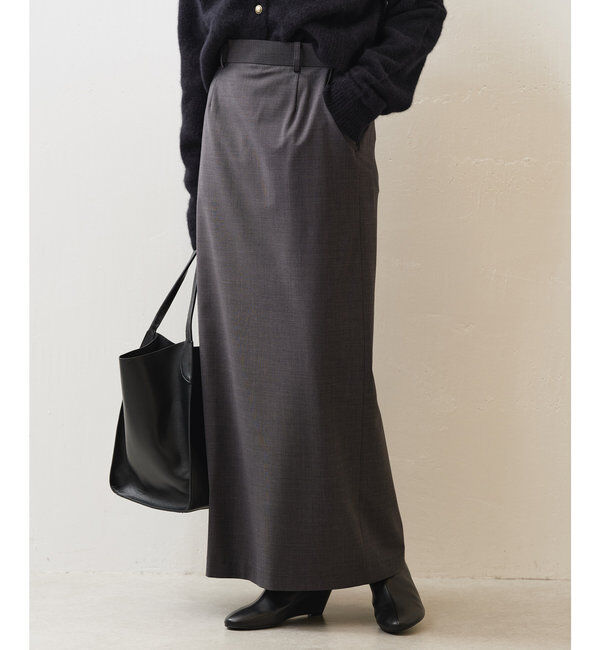  「【セットアップ対応】梳毛タイトスカート」|スカート|