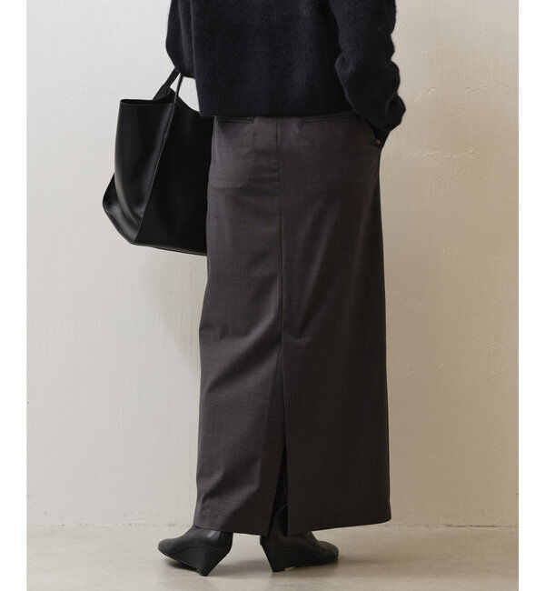  「【セットアップ対応】梳毛タイトスカート」|スカート|