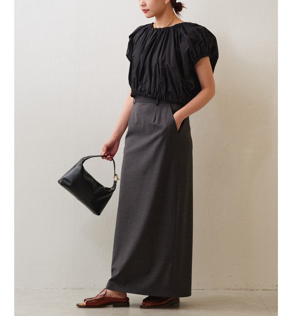  「【セットアップ対応】梳毛タイトスカート」|スカート|