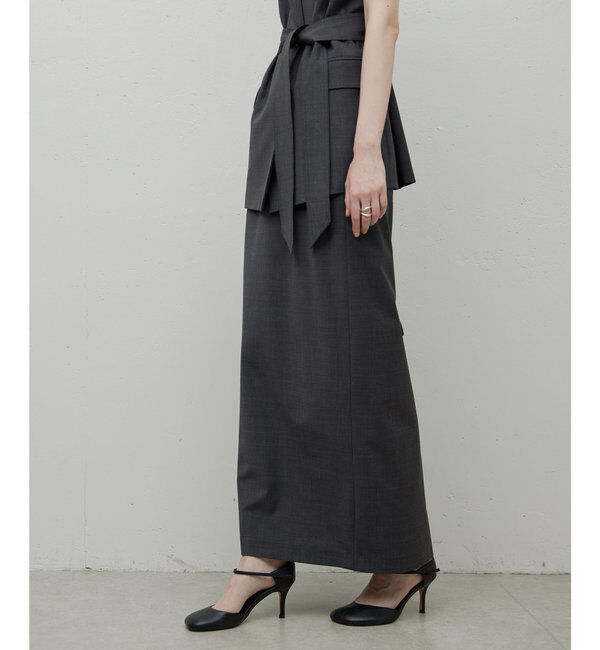  「【セットアップ対応】梳毛タイトスカート」|スカート|