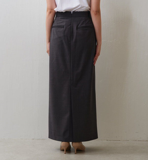  「【セットアップ対応】梳毛タイトスカート」|スカート|