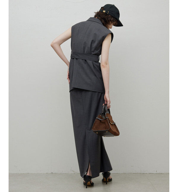  「【セットアップ対応】梳毛タイトスカート」|スカート|