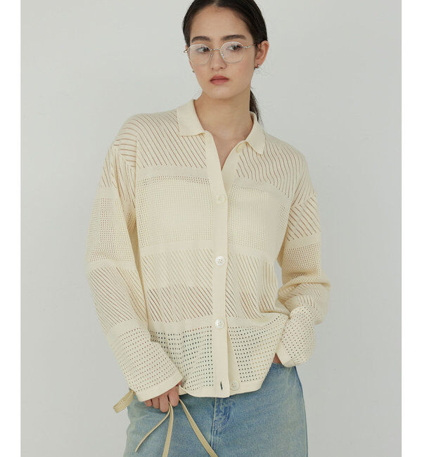  「透かしパネルニット」|ニット・セーター|