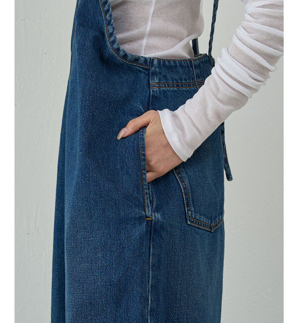  「【PEAS】デニムサロペット」|ワンピース|