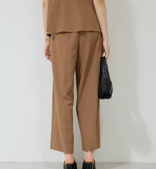  「【新色BR登場/セットアップ対応】ダブルタックパンツ」|スラックス|